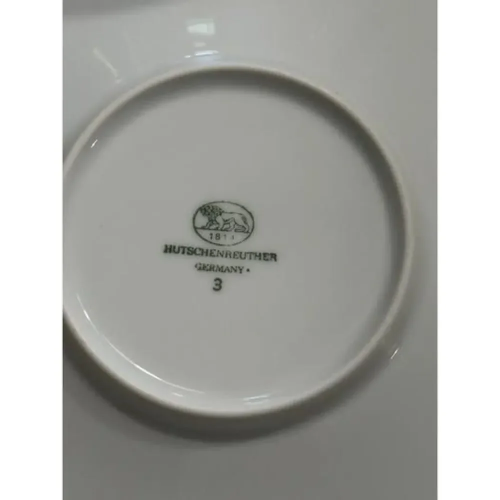 Hutschenreuther Germany Baronesse White Coffee Cup & Saucer MINT Never Used